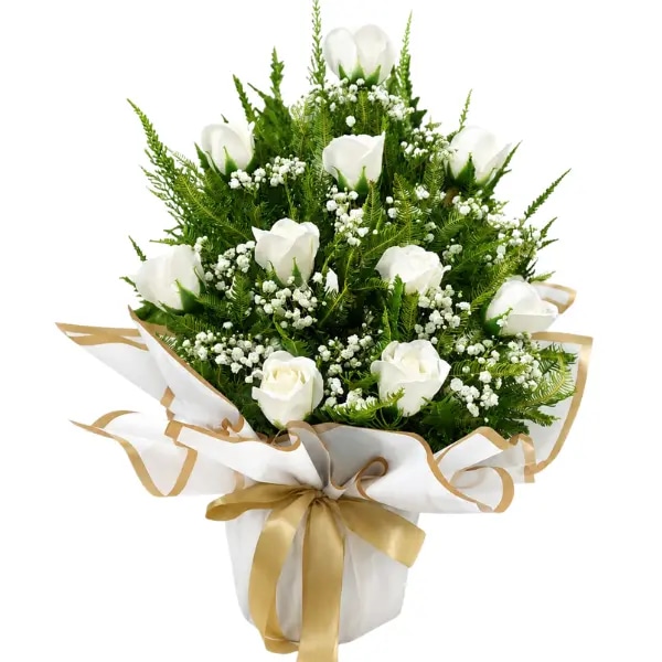 Arreglo fúnebre con flores eternas