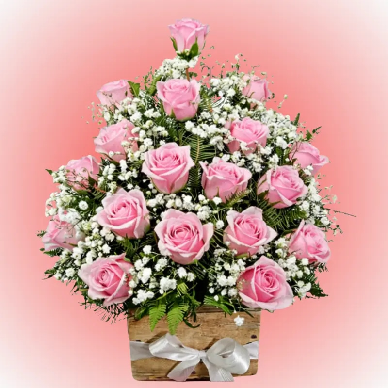 Arreglo de 20 rosas jabon