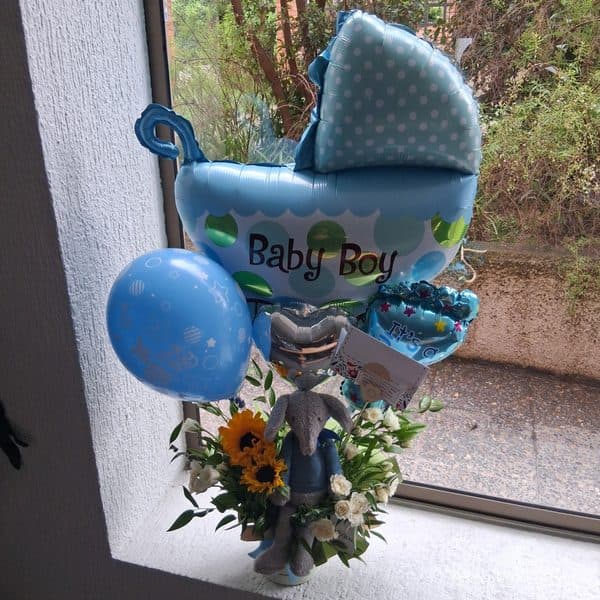 Mix de globos: Alegre llegada Baby Boy