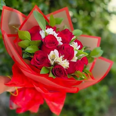 "Rojo Intenso: 12 Rosas Premium"