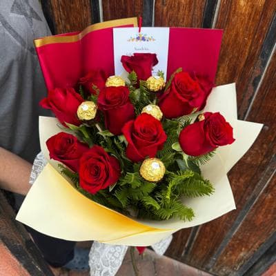 Rosas con Bombones