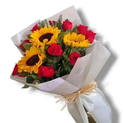 Rosas y Girasoles