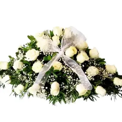 Cubreurna 22 Rosas Blancas