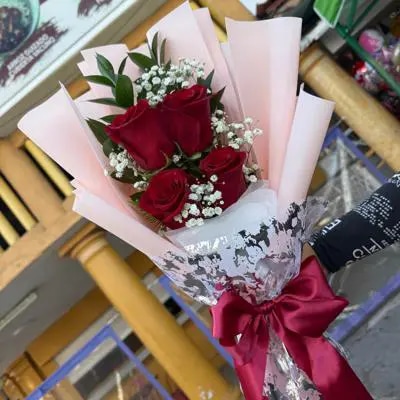 Ramo de 4 rosas