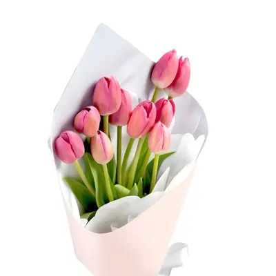 Ternura - Ramo de 10 Tulipanes Rosados